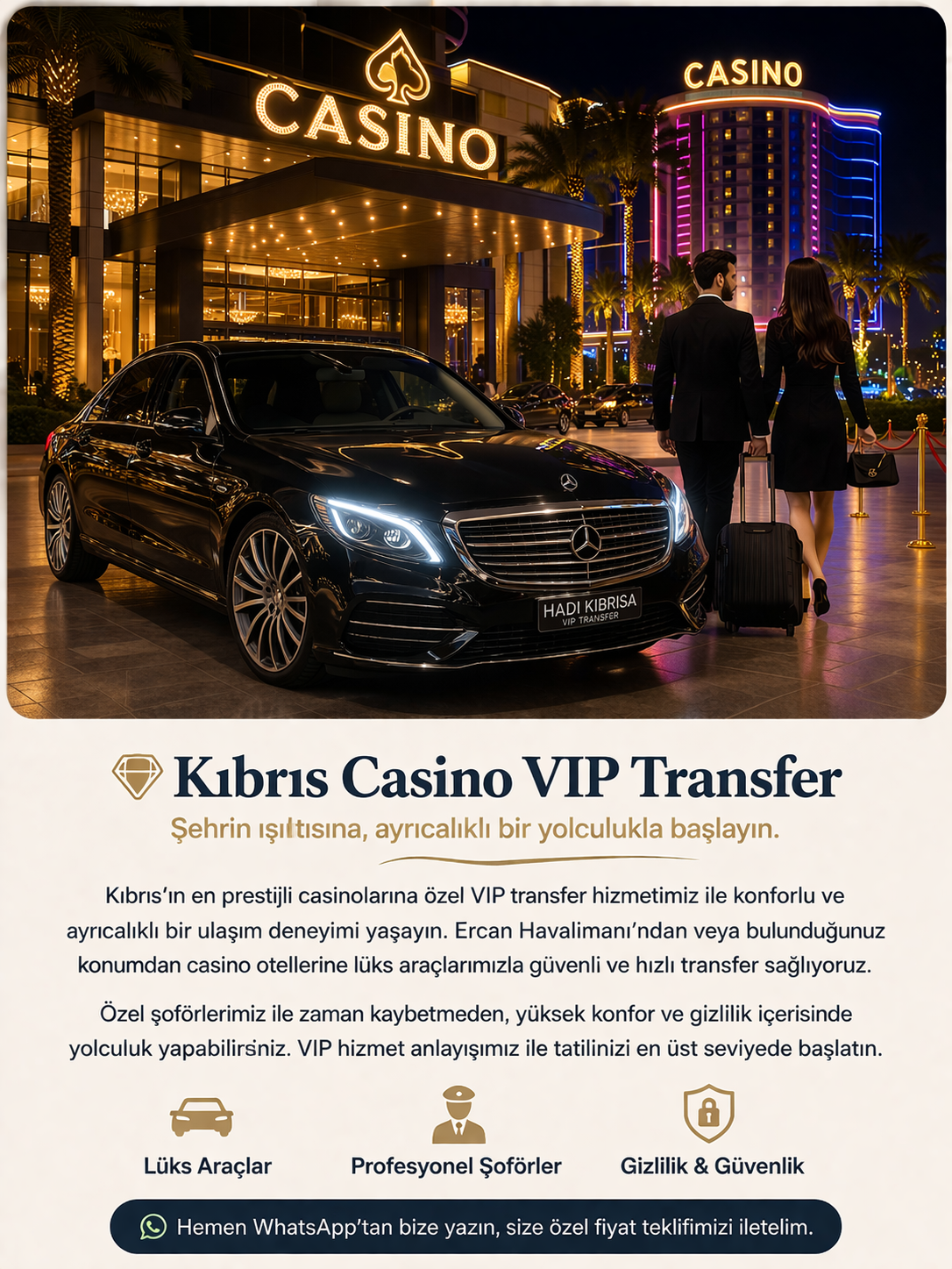 Kıbrıs Casino VIP Transfer